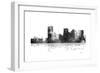 Phoenix Arizona Skyline BG 1-Marlene Watson-Framed Giclee Print