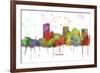 Phoenix Arizona Skyline MCLR 1-Marlene Watson-Framed Giclee Print