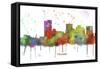 Phoenix Arizona Skyline MCLR 1-Marlene Watson-Framed Stretched Canvas