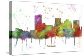 Phoenix Arizona Skyline MCLR 1-Marlene Watson-Stretched Canvas