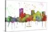 Phoenix Arizona Skyline MCLR 1-Marlene Watson-Stretched Canvas