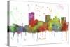 Phoenix Arizona Skyline MCLR 1-Marlene Watson-Stretched Canvas