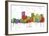 Phoenix Arizona Skyline MCLR 1-Marlene Watson-Framed Giclee Print