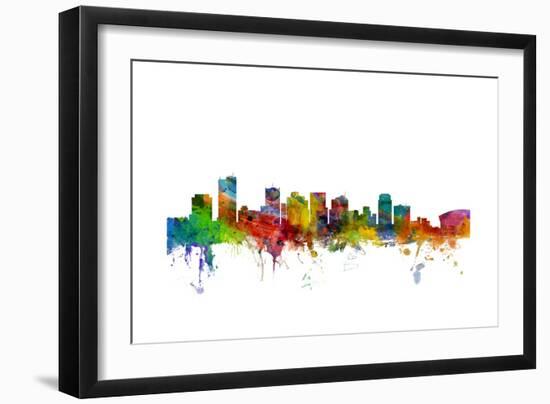 Phoenix Arizona Skyline-Michael Tompsett-Framed Art Print