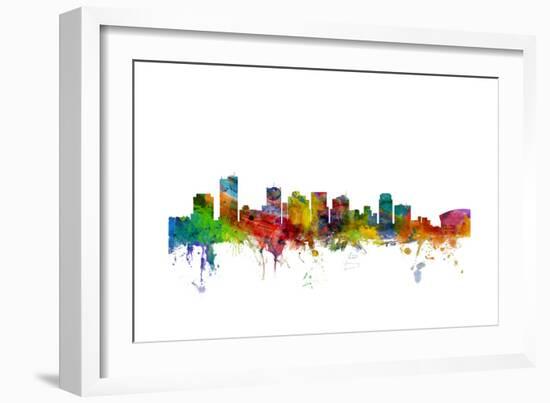 Phoenix Arizona Skyline-Michael Tompsett-Framed Art Print