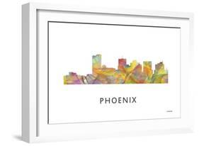 Phoenix Arizona Skyline-Marlene Watson-Framed Giclee Print