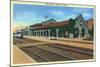 Phoenix, Arizona - Union Depot Exterior View-Lantern Press-Mounted Art Print