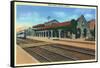 Phoenix, Arizona - Union Depot Exterior View-Lantern Press-Framed Stretched Canvas