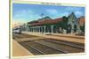 Phoenix, Arizona - Union Depot Exterior View-Lantern Press-Stretched Canvas