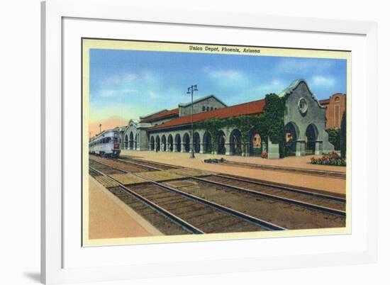 Phoenix, Arizona - Union Depot Exterior View-Lantern Press-Framed Premium Giclee Print