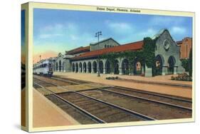 Phoenix, Arizona - Union Depot Exterior View-Lantern Press-Stretched Canvas