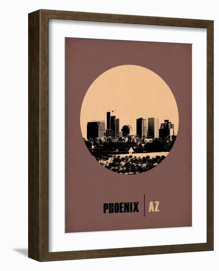 Phoenix Circle Poster 2-NaxArt-Framed Art Print