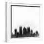 Phoenix City Skyline - Black-NaxArt-Framed Art Print