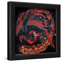 Phoenix (detail)-Katsushika Hokusai-Lamina Framed Art Print