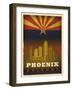 Phoenix Flag-Red Atlas Designs-Framed Giclee Print