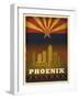 Phoenix Flag-Red Atlas Designs-Framed Giclee Print