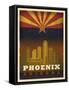 Phoenix Flag-Red Atlas Designs-Framed Stretched Canvas