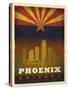 Phoenix Flag-Red Atlas Designs-Stretched Canvas