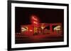 Phoenix Motel at Night-null-Framed Art Print