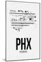 Phoenix PHX Airport-null-Mounted Art Print