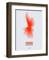 Phoenix Radiant Map 4-NaxArt-Framed Art Print