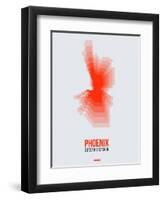 Phoenix Radiant Map 4-NaxArt-Framed Art Print