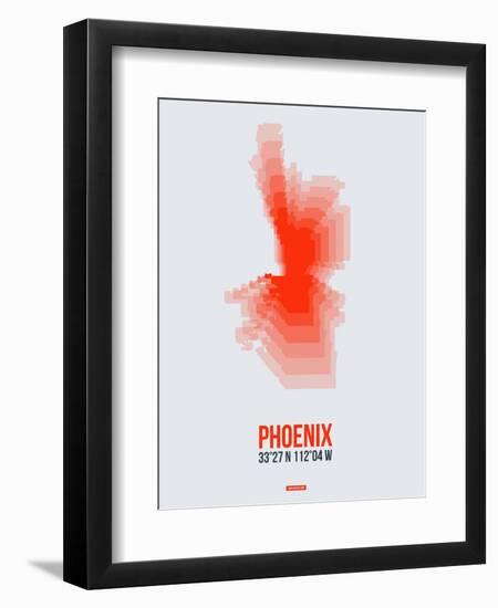 Phoenix Radiant Map 4-NaxArt-Framed Art Print