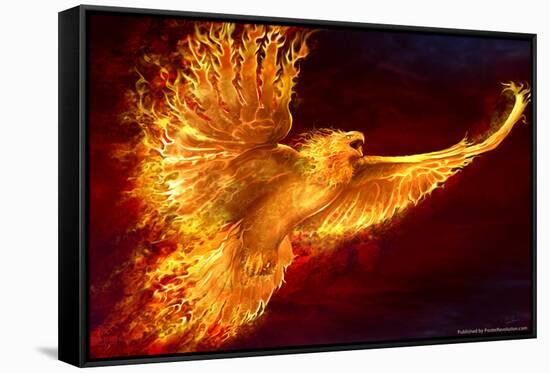Phoenix Rising by Tom Wood Poster-Tom Wood-Framed Stretched Canvas