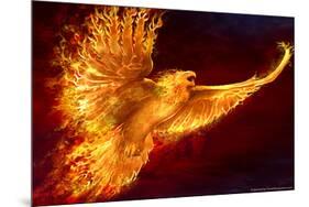 Phoenix Rising by Tom Wood Poster-Tom Wood-Mounted Poster