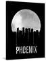 Phoenix Skyline Black-null-Stretched Canvas