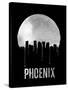 Phoenix Skyline Black-null-Stretched Canvas