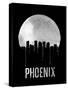 Phoenix Skyline Black-null-Stretched Canvas