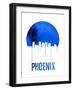 Phoenix Skyline Blue-null-Framed Art Print