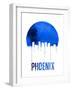 Phoenix Skyline Blue-null-Framed Art Print