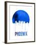 Phoenix Skyline Blue-null-Framed Art Print