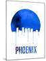 Phoenix Skyline Blue-null-Mounted Art Print