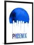 Phoenix Skyline Blue-null-Framed Art Print