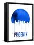 Phoenix Skyline Blue-null-Framed Stretched Canvas