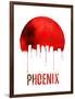 Phoenix Skyline Red-null-Framed Art Print