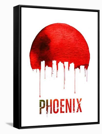 Phoenix Skyline Red-null-Framed Stretched Canvas