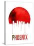 Phoenix Skyline Red-null-Stretched Canvas