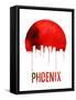 Phoenix Skyline Red-null-Framed Stretched Canvas