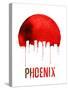Phoenix Skyline Red-null-Stretched Canvas