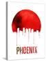 Phoenix Skyline Red-null-Stretched Canvas