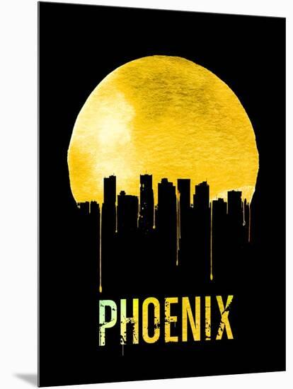Phoenix Skyline Yellow-null-Mounted Art Print