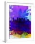 Phoenix Watercolor Skyline 1-NaxArt-Framed Art Print