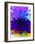 Phoenix Watercolor Skyline 1-NaxArt-Framed Art Print