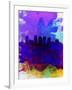 Phoenix Watercolor Skyline 1-NaxArt-Framed Art Print