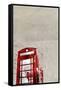 Phone Booth-Whoartnow-Framed Stretched Canvas