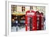 Phone Booths II - In the Style of Oil Painting-Philippe Hugonnard-Framed Giclee Print